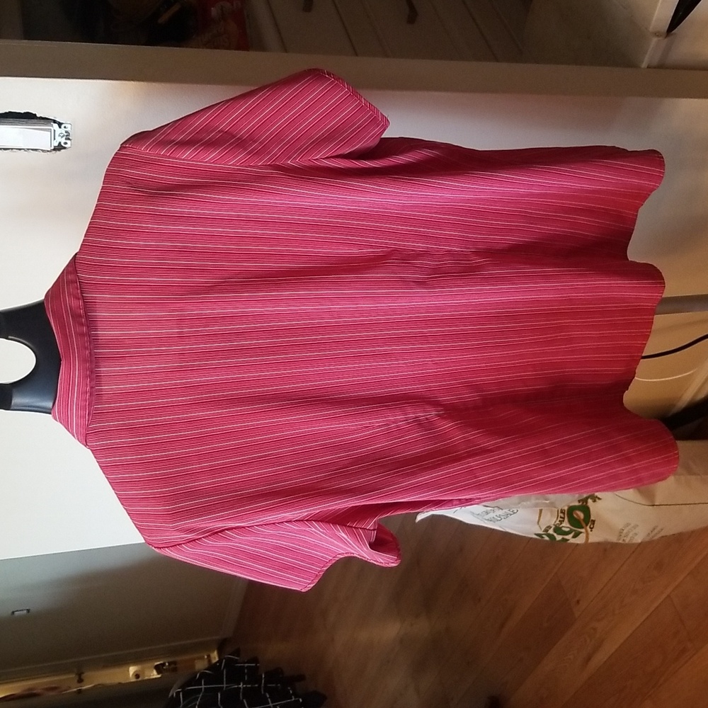 10/$10 Vintage Penningtons Red Striped Blouse 16 - Picture 6 of 6